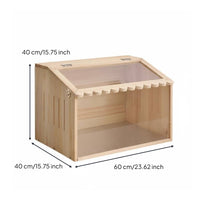 Reptile Habitat Box Ventilated Design Tank Reptile Enclosure Lock Breeding Tank for Beginners