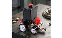 Integrated Air Compressor Regulator Assembly Exact Compressor Valve with Gauges Accurate Regulator with Gauge Easy to Use for Workshops