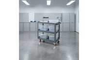 Heavy Duty Rolling Tool Cart Metal Mechanic Tool Cart Long-Lasting Rust Resistant for Mechanics, Repair Shop