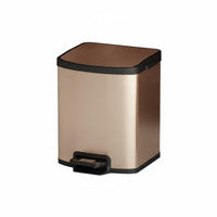 New Chinese Design Trash Can Removable Inner Bucket Wood Grain Trash Can Easy to Polished Grain Waste Bin for Office, Washroom