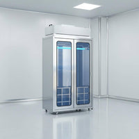 FFU Garment Storage Locker Heavy Duty Stainless Steel Cleanroom Cabinet HEPA Filtration Anti Dust Removal Wardrobe for Cleanrooms, Laboratories