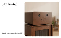 Robot-Shaped Cabinet Fun Character Side Table with Hidden Storage for residents