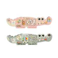 Wooden Wall-Mounted Caterpillar Game Board for Kids