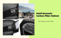 Certified carbon fiber half helmet