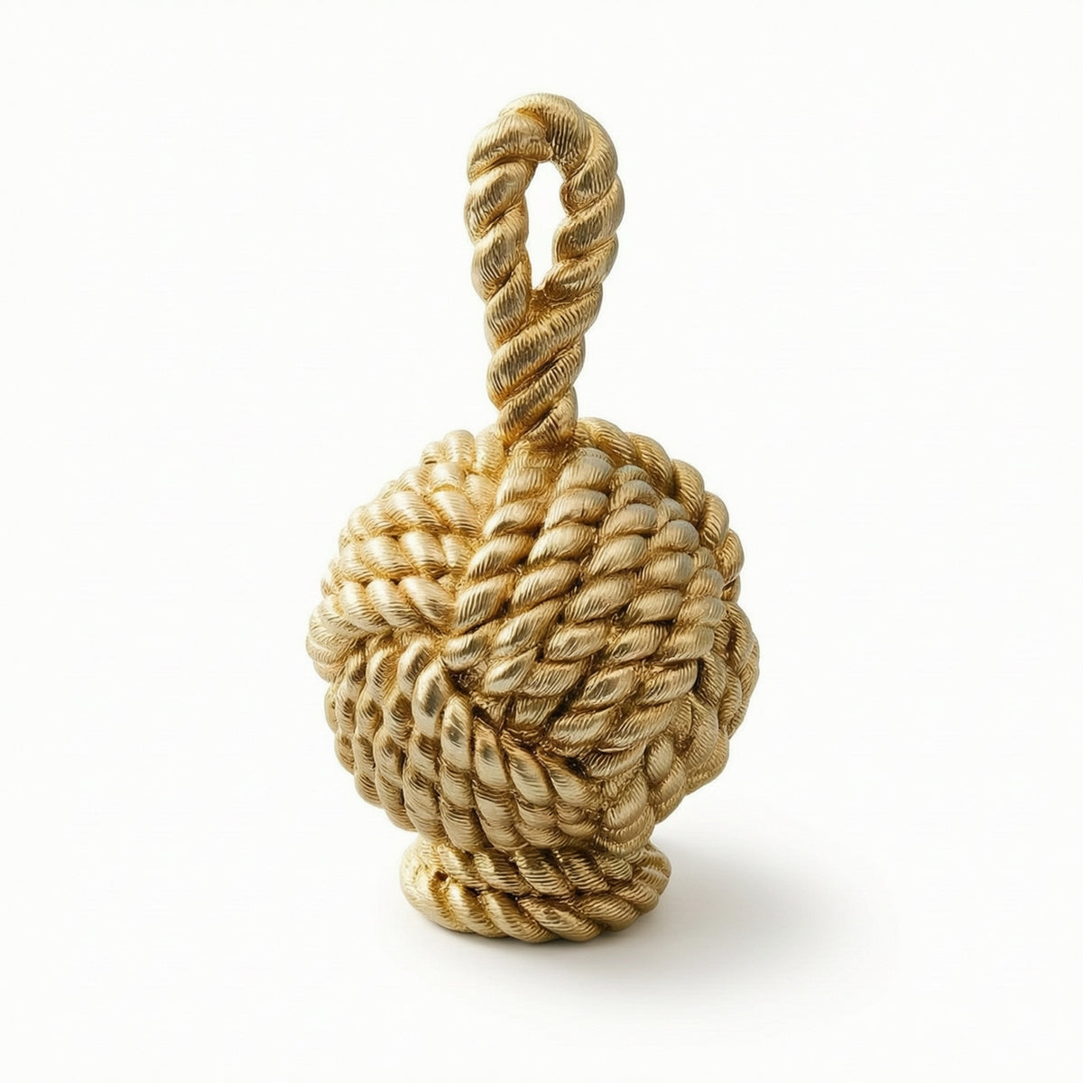 Rope Knot Sculpture Lustrous Rope Knot Statue Textured for Entryway Console