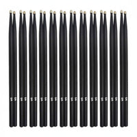 12 Pairs 5A Drumstick Maple Drumstick Balanced Weight Drum for Beginners, Adults, Training Rehearsal, Performance
