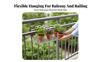 Space Saving Balcony Railing Planter Rack Multifunctional Flower Pot Holder Strong Load-Bearing Plant Stand Sturdy and Long-Lasting for Apartment Dwellers, Gardeners, Homeowners, Windowsill, Patio, Porch