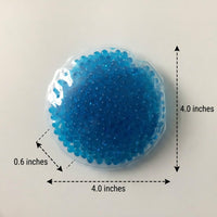 Ice Packs for Migraine Relief and Tired Eyes, Round Gel Beads Cold Compress for Muscle Ache, PVC Material Ice Bag, Hot and Cold Pack for Kids