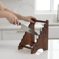 Tabletop knives Display Holder Organized knives Display Stand Space-Saving Non-Folding Holder for Kitchen Countertop, Counter