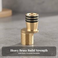 Built-in Filter Eccentric Shower Connector Thickened Brass Shower Mixer Curved Leg Easy Installation for Bathroom Renovation