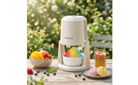 Low-Noise Shaved Ice Maker with Molds Adjustable Countertop Ice Shaver Quiet Snow Cone Maker Stable for Families, Hosts, Kitchen, Home Bar, Snack Snack Counters