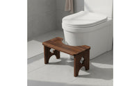 Toilet Stool Sturdy Wood Toilet Pedal Bathroom Footrest Long-Lasting Wooden Squatting Stool Easy to Clean for Children