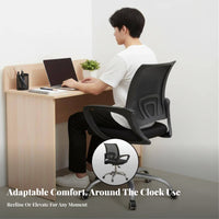 Ergonomic Mesh Back Chair Adjustable Height Computer Seat 360° Swivel