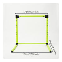 Multi-Sport Adjustable Hurdle Frame Stable Adjustable Hurdles Heavy-Duty Sports Training Hurdle Convenient for Football Exercises