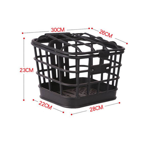 20 Pieces Electric Bike Basket Sturdy Universal Front Basket for Commuting