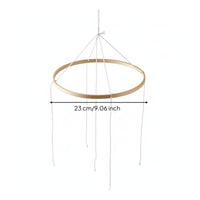 DIY Wooden Mobile Hanger Material DIY Nursery Infant Bed Toy Bed Bell Hanger for Newborns, Infants