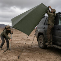SUV Car Side Awning Tent UV Protection Outdoor Camping Tailgate Shelter