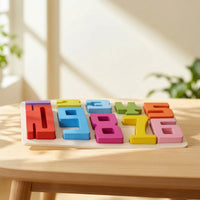 Counting Numeral Puzzle Board Matching Number Puzzle Stacking Educational Toy Learning for Toddlers, Playroom