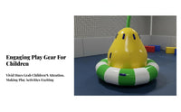 Multi-Activity Inflatable Castle Includes Slide and Seesaw Bounce House Vividly Colored Safety-Focused Design for Children