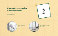 Aluminum UPVC window security handle