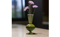 3 Pieces Green Striped Vase Fluted Design Stripe Vase Gift Idea for Living Room