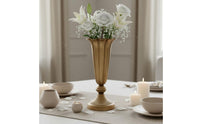 Gold Goblet Vase Elegant Metal Flower Vase Easy to Clean for Wedding