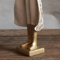 Rabbit Figurine with Base Decorative Rabbit Figurine Weighty for Bookshelf