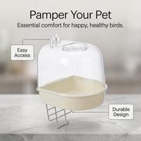 Bird Bath Tub Pet Bird Bath Box, Hanging Bathtub Bird Cage, Bath Cage for Parrot Owners, Bird Bath C - Image 2