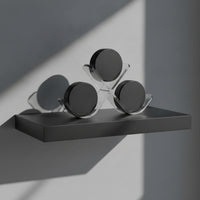 Acrylic Puck Stand with Cradle One-Piece Puck Display Stand Transparent Display Case with Cradle Modern for Shelf, Home Office
