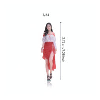 1/64 Scale Female Figure Highly Detailed 3D Printed Miniature Woman