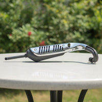 Chrome Motorcycle Exhaust Muffler Safeguarding Muffler with Heat Guard Temperature Resistant Motorcycle Exhaust Heat Guard Replacement for Riders