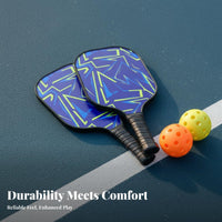 Fiberglass Pickleball Paddle Tournament Grade Pickleball Paddle Set Sports Equipment Shock Absorbent Comfortable Ergonomic Grip