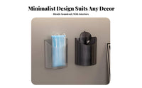 Adhesive Toothbrush Holder Drainage Design Adhesive Shower Caddy Set for Renters