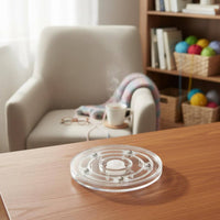 Hands-Effortless 3-Spool Knitting Stand Effortless Rotation Rotating Yarn Stand Easy to Assemble Triple Yarn Dispenser for DIY Crafters, Knitters, Crocheters, Tabletop, Desk