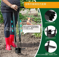 5-in-1 Long Handle Garden Tool with Bulb Planter, Standing Handle