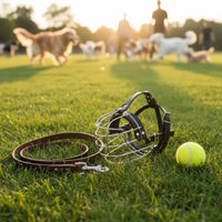 Metal Dog Muzzle Allows Panting Wire Dog Muzzle Comfortable Padding