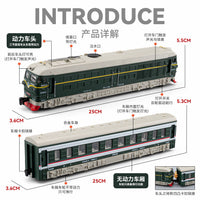东风4B火车仿真高铁模型电动行驶单双节轨道列车儿童玩具火车摆件