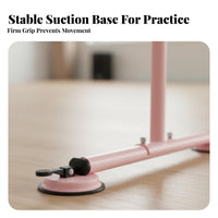 Folding Practice Barre Foldable Design Adjustable Dance Barre Anti-Slip Feet Freestanding Dance Bar for Dancers, Beginners, Home, Classroom, Gym