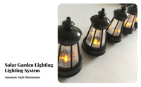 Energy Saving Solar Powered Lantern Decorative Waterproof Garden Lantern Auto On/deactivate for Patio, Balcony, Pathway