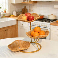 Tiered Fruit Basket Modern Design Three-Tier Basket Effortlessly Clean to Clean Storage for Kitchen Counter, Dining Table
