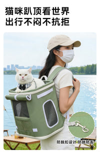 Hoopet Pet Backpack Carrier for Cats and Small Dogs, Breathable, Large Capacity, Standable