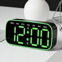 LED Digital Alarm Clock Modern Design Large Display Digital Clock for Seniors