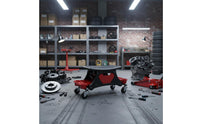 Rolling Mechanic Seat Height Adjustable Mechanic Stool Multi-Slot Organizer