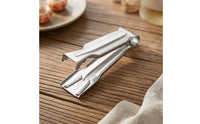 Stainless Steel Crayfish Shelling Tool Easy to Clean Crayfish Shell Splitter with Serrated Edge Rust-Resistant Crawfish Sheller Tool Comfortable Grip for Seafood Lovers