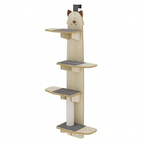 Door-Mounted Feline Tree Scratch Pads over the Door Feline Tree Scratching Post
