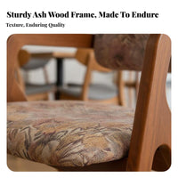 With Armrests Upholstered Wood Armchair centuryera Modern Design Upholstered Wooden Chair Ergonomic rearrest Accent Seat Stylish Appearance for Cafe Owners, Homeowners, Interior Designers, Dining Room, Home Office, Bedroom, Kitchen