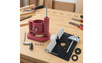 4 Pieces Router Lift with Insert Plate Precision Router Table Insert Plate Kit Adjustable Trimmer Machine Elevating Base for Woodworkers