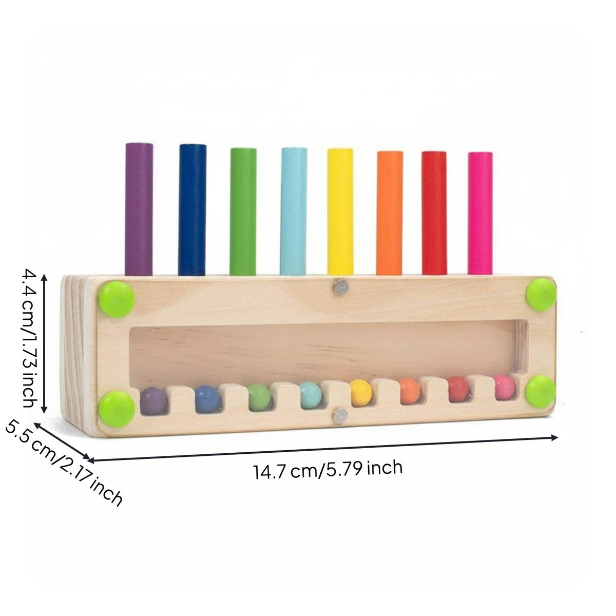 Hand-Eye Coordination Color Matching Game Early Education Caterpillar Color Sorting Toy Sturdy Wood Memory Bead Game Polished Polished for Preschoolers
