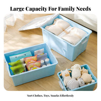 Wheeled Storage Chest With casters Organizer Box sturdyDuty for Families, Parents