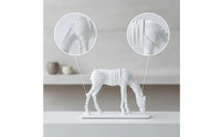 Line-Style Horse Figurine with Base Abstract Horse Figurine Modern Decor Minimalist for Living Room, Office, Entryway